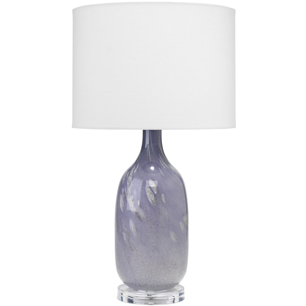 Maya 25 inch 150 watt Lavender Blown Glass Table Lamp Portable Light