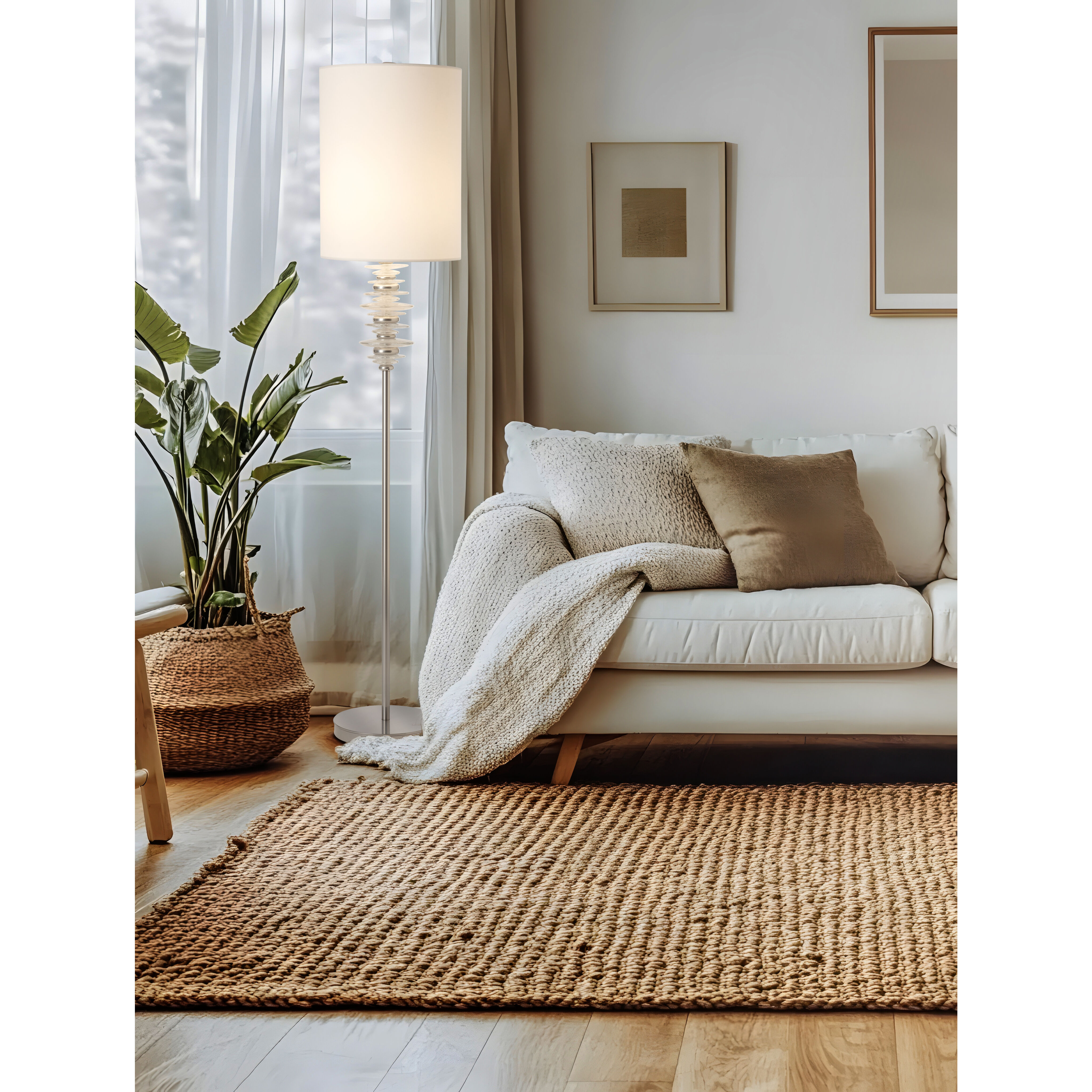 Cairn 71.8 inch 75.00 watt Sterling Floor Lamp Portable Light