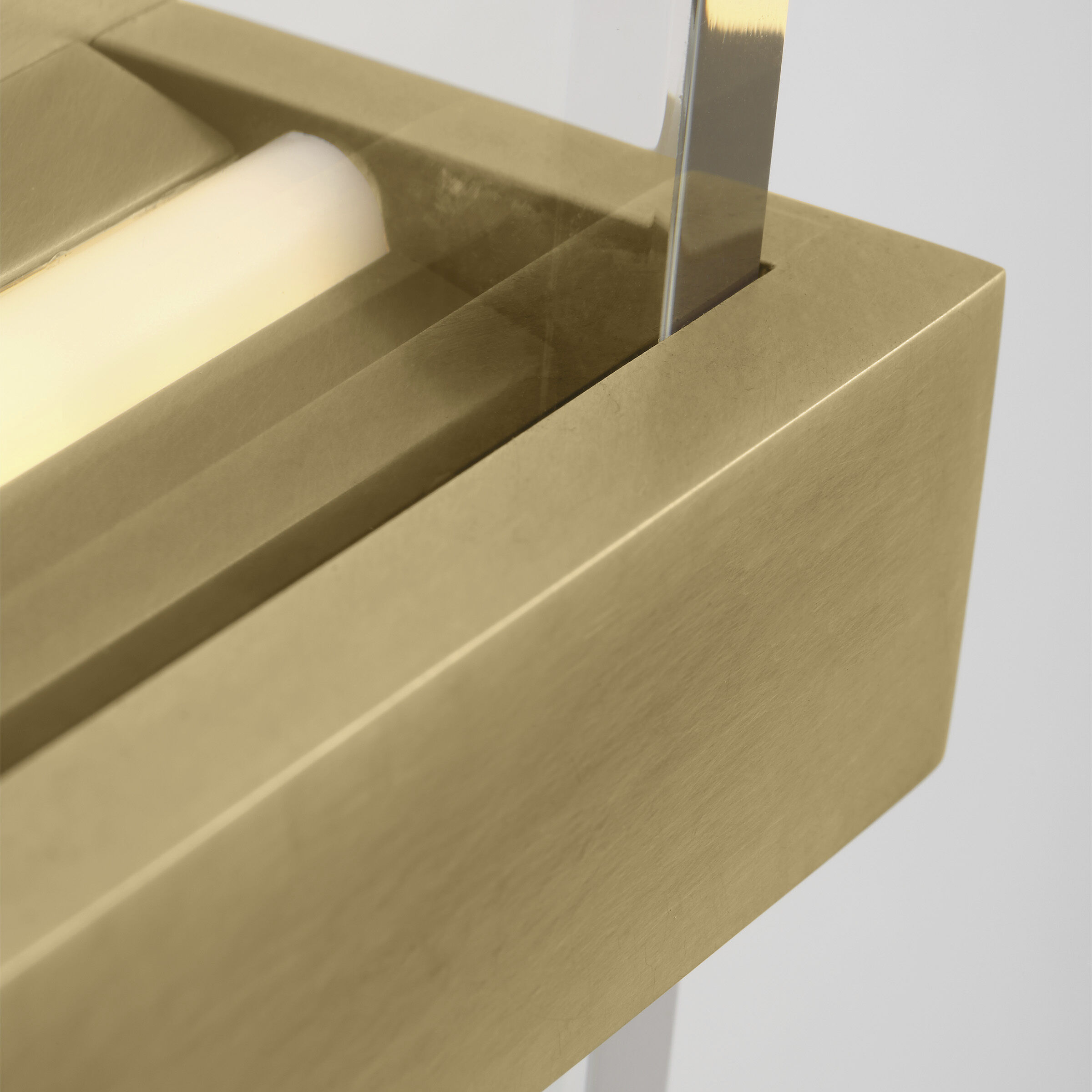 Sean Lavin Flyta LED 3.3 inch Natural Brass ADA Wall Sconce Wall Light in Clear Glass