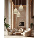Porcelina LED 18 inch Brushed Nickel Pendant Ceiling Light