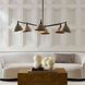 Inlet 6 Light 53 inch English Bronze Chandelier Ceiling Light
