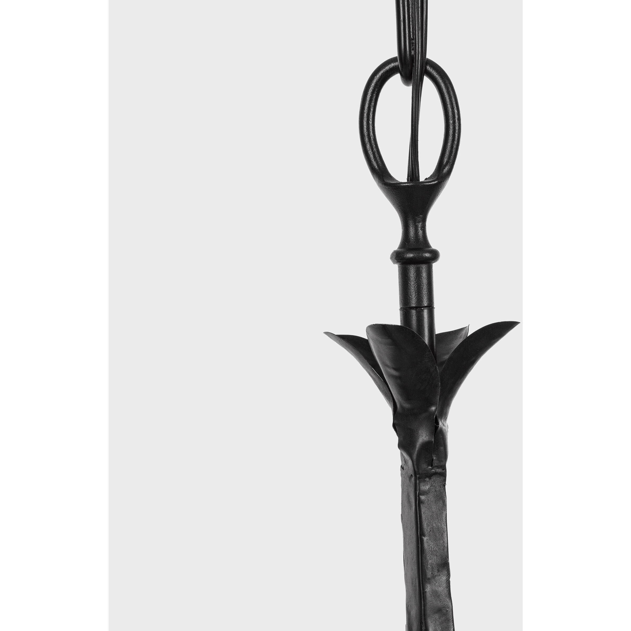 Chapman & Myers Amalfi LED 40.5 inch Waxed Black Chandelier Ceiling Light