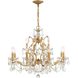 Filmore 12 Light 29 inch Antique Gold Chandelier Ceiling Light in Clear Swarovski Strass