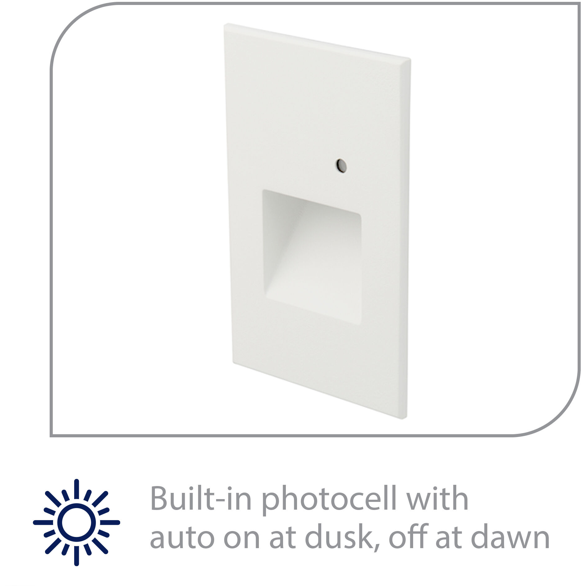 Tyler 120 3.8 watt White Step and Wall Lighting in 3000K, WAC Lighting