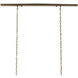 Maximus 5 Light 47 inch Washed Gold Leaf Chandelier Ceiling Light