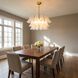 C&M by Chapman & Myers Chloe 5 Light 31.75 inch Burnished Brass Chandelier Ceiling Light