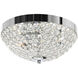 Globe 3 Light 12 inch Chrome Bowl Flush Mount Ceiling Light