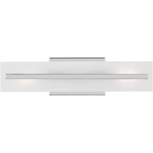 Dex 2 Light 4.75 inch Chrome Bath Vanity Wall Light