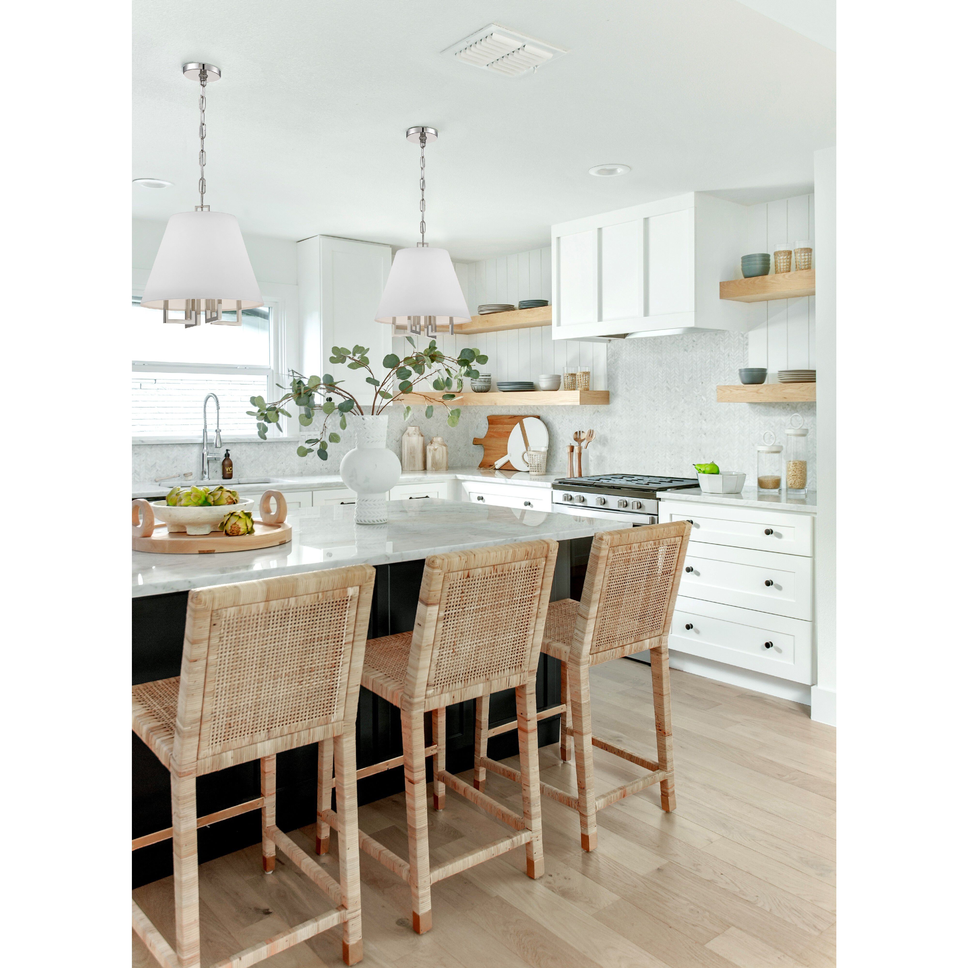 Westwood 4 Light 13.5 inch Polished Nickel Chandelier Ceiling Light