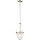 Atrio 1 Light 8 inch Brushed Nickel Pendant Ceiling Light