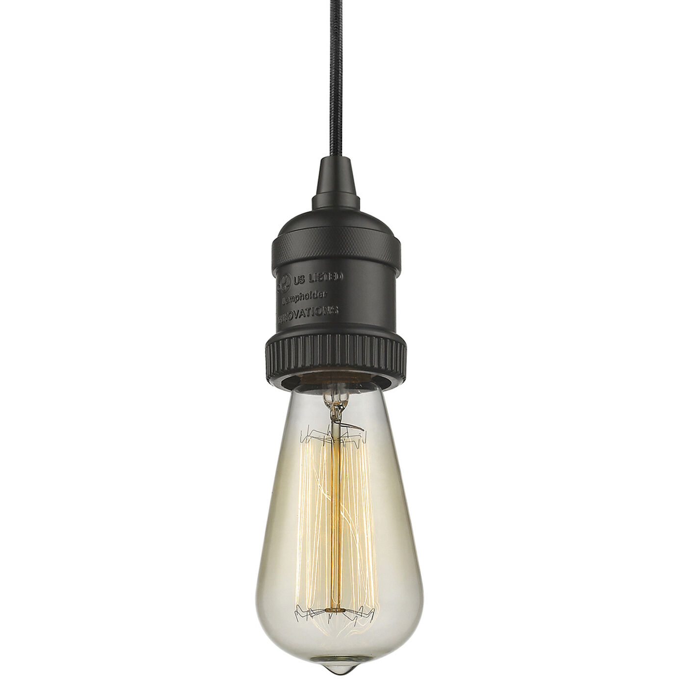 Franklin Restoration Bare Bulb 1 Light 2 inch Oil Rubbed Bronze Mini Pendant Ceiling Light in Incandescent