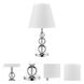Palla 20 inch 75.00 watt Polished Chrome Table Lamp Portable Light