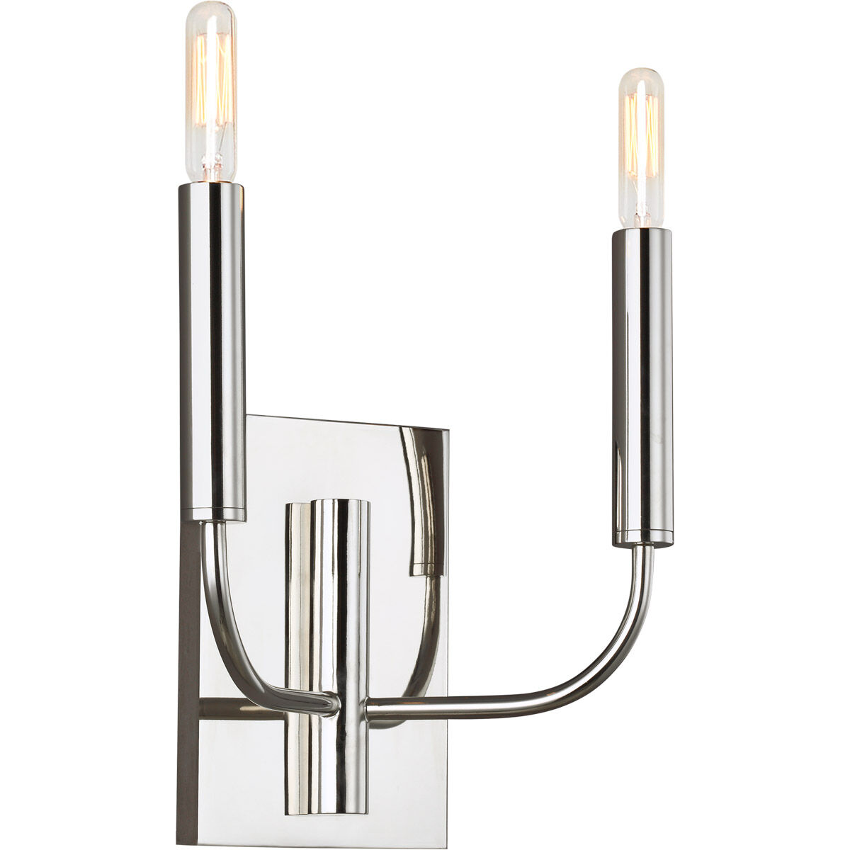 ED Ellen DeGeneres Brianna 2 Light 11.38 inch Polished Nickel Wall Sconce Wall Light