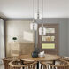 Art Glass 1 Light 9 inch Brushed Nickel Mini Pendant Ceiling Light