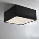 Radiance Collection LED 8.25 inch White Crackle Flush-Mount Ceiling Light