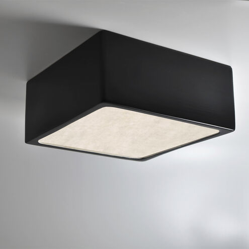 Radiance Collection LED 8.25 inch White Crackle Flush-Mount Ceiling Light