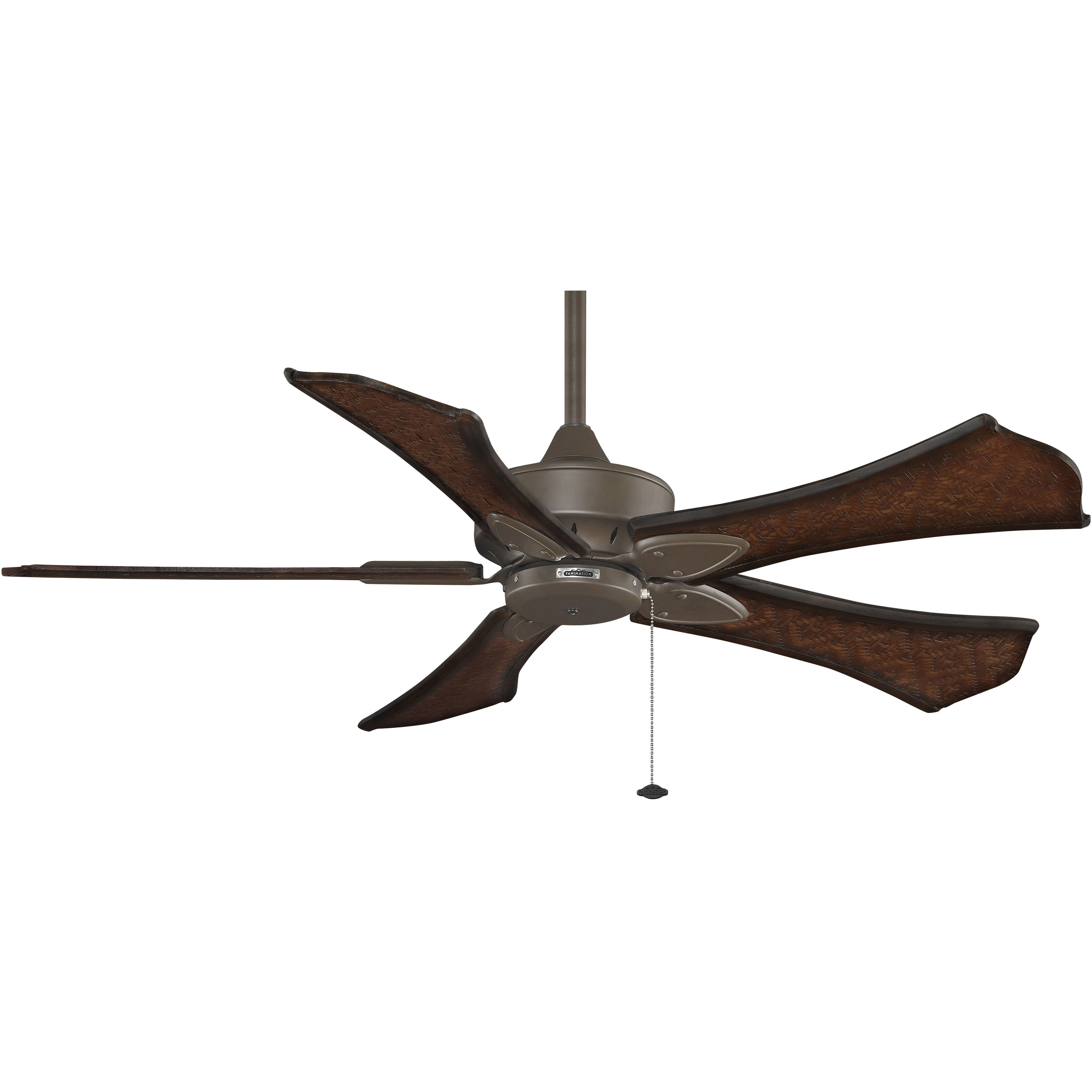 Blades Wood Antique Bamboo/Walnut 22.12 inch Each Fan Blades