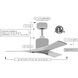 Atlas Nan 52 inch Textured Bronze with Walnut Blades Ceiling Fan