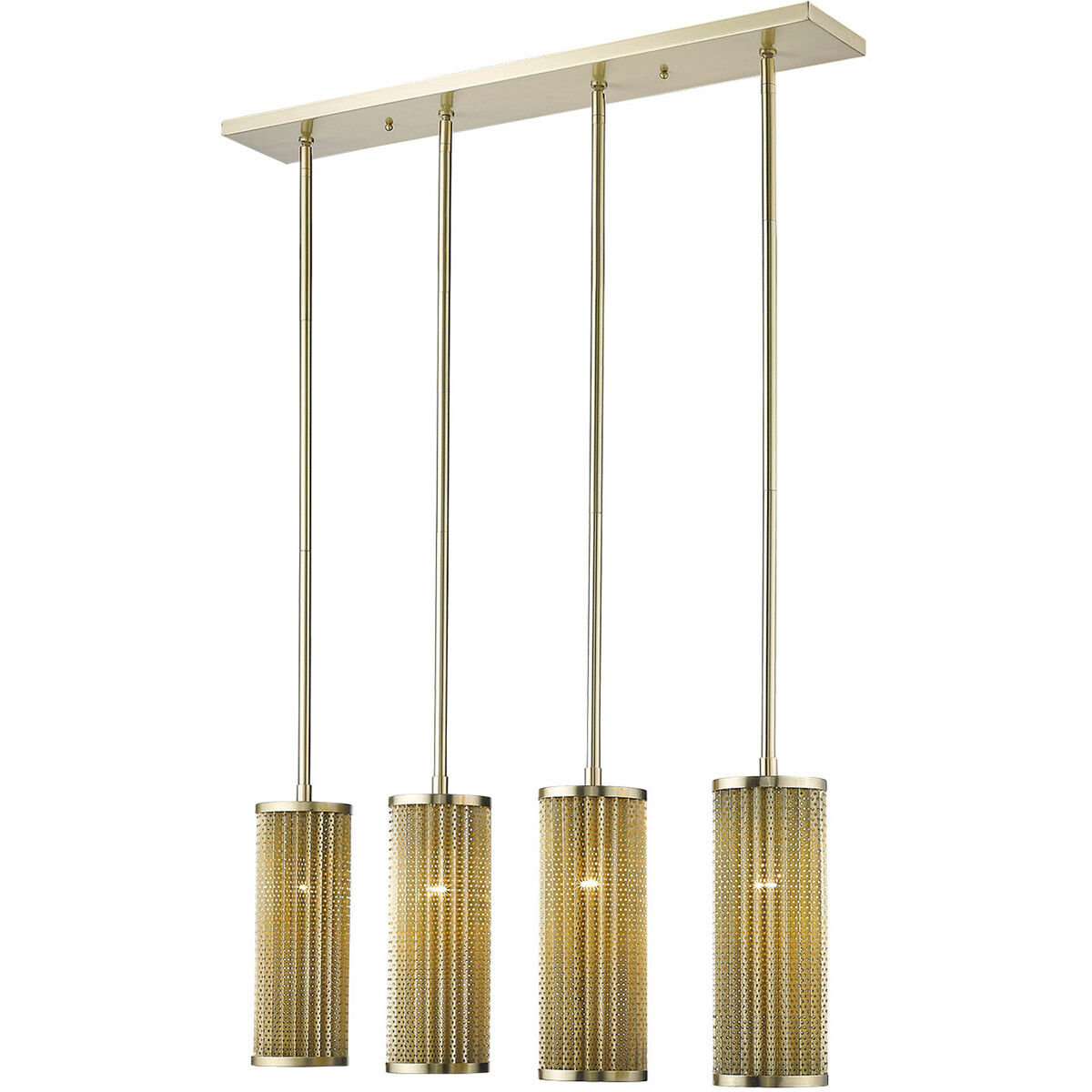 Basetti 4 Light 5 inch Gold Pendant Ceiling Light