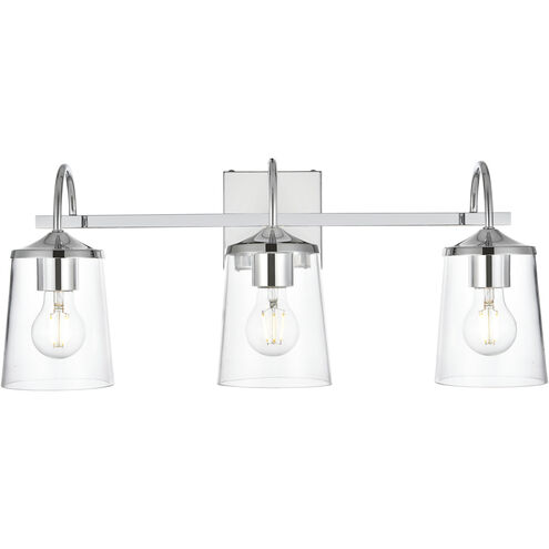 Avani 3 Light 24 inch Chrome Bath Sconce Wall Light