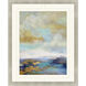 Iridescence / Opaline Blue and Turquoise and Yellow and Gray Framed Art