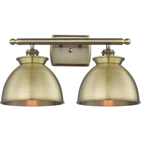 Adirondack 2 Light 18 inch Antique Brass Bath Vanity Light Wall Light