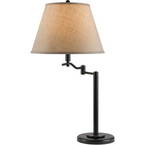 Dana 29 inch 150 watt Dark Bronze Swing Arm Table Lamp Portable Light