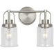 Anders 2 Light 14 inch Brushed Nickel Bath Vanity Wall Light