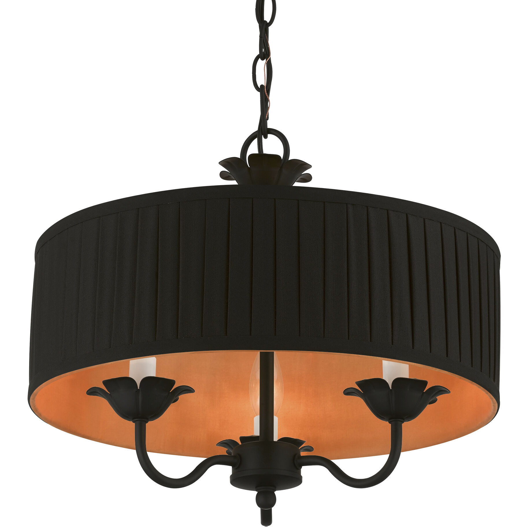 Harrington 3 Light 16 inch Black Pendant Chandelier Ceiling Light