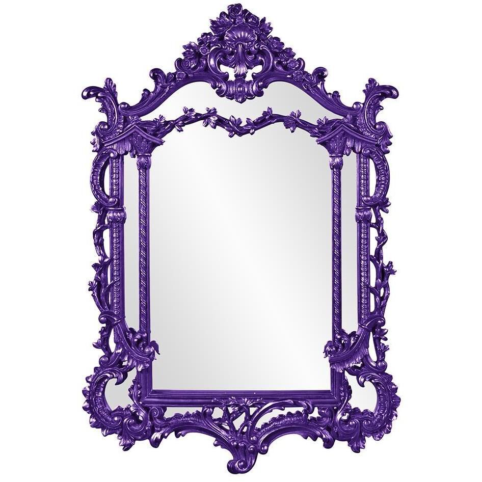 Arlington 49 X 34 inch Glossy Royal Purple Wall Mirror