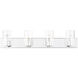 Zurich 4 Light 36 inch Polished Chrome Vanity Sconce Wall Light
