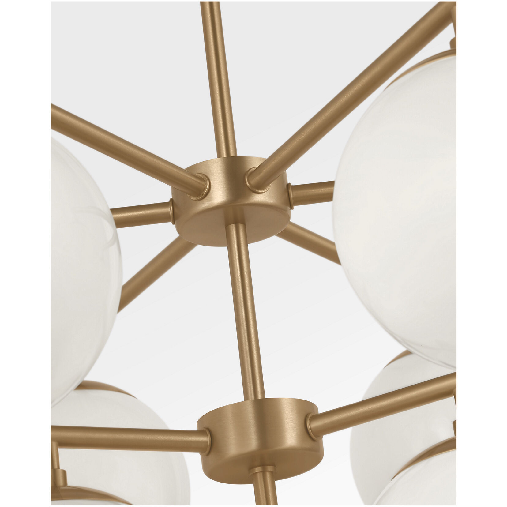 Nube LED 26 inch Satin Brass Chandelier Ceiling Light