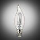 Branded Lamps LED F - Flame Tip C - E12 Candelabra 4 watt 120 3000K Light Bulb