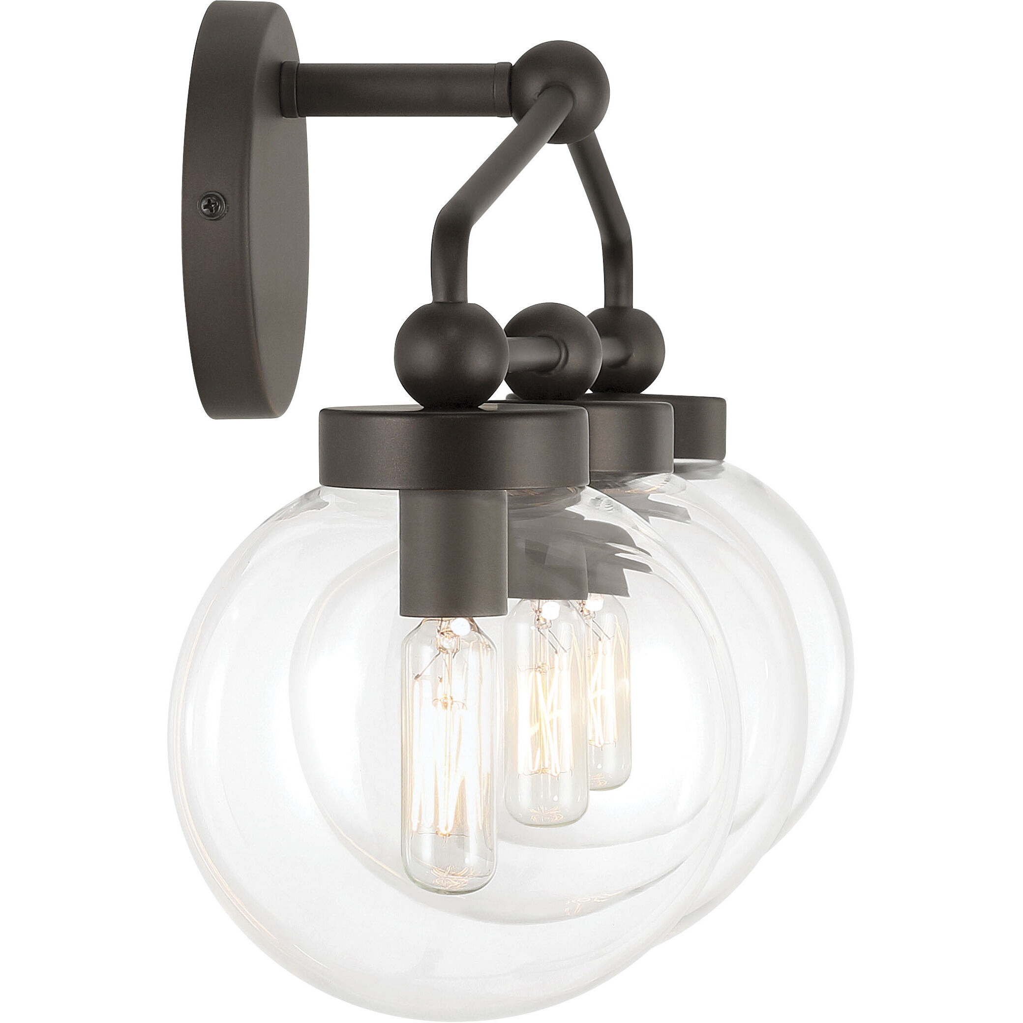 Stella 3 Light 24 inch Dark Bronze Vanity Light Wall Light