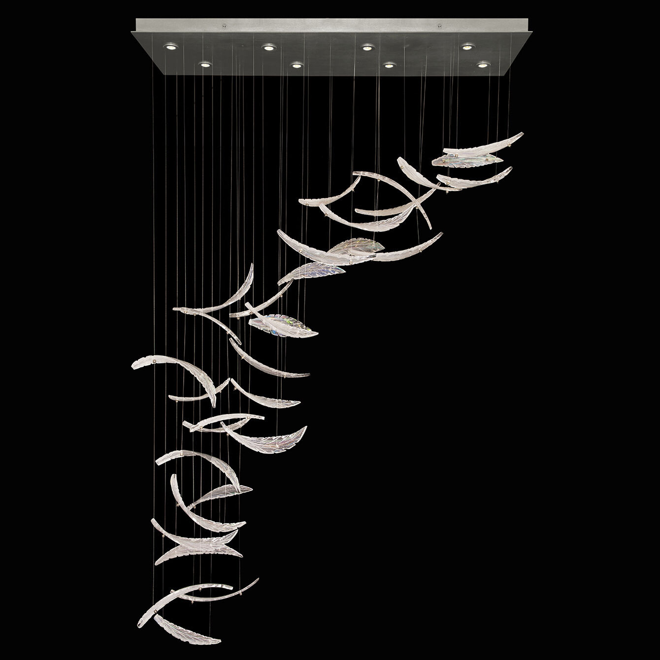 Elevate 8 Light 54 inch Silver Pendant Ceiling Light