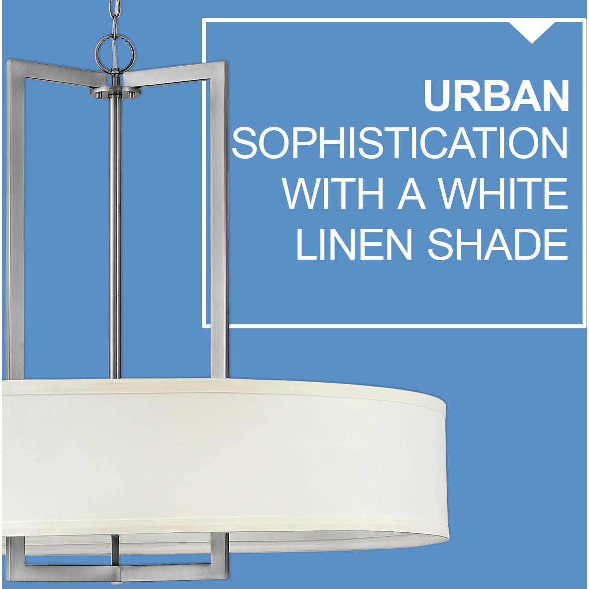 Hampton 9 Light 40 inch Antique Nickel Indoor Chandelier Ceiling Light