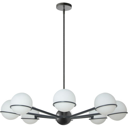 Sofia 8 Light 38 inch Matte Black Chandelier Ceiling Light