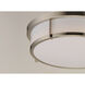 Rogue 2 Light 13 inch Satin Nickel Flush Mount Ceiling Light