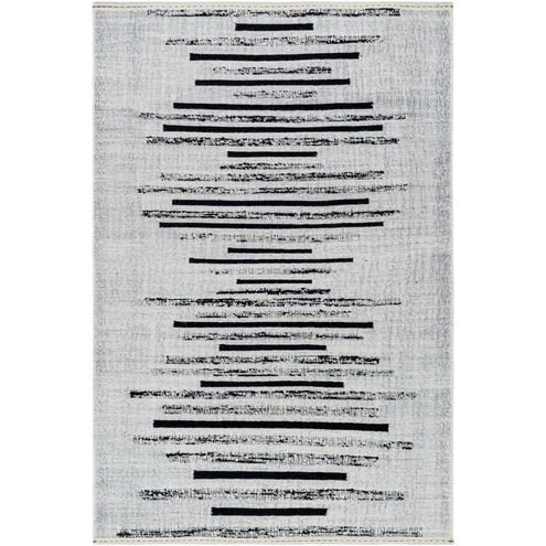 Goteborg 120 X 96 inch Ivory/Black Handmade Rug in 8 x 10