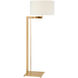 Ray Booth Amell 55.25 inch 15.00 watt Antique-Burnished Brass Articulating Floor Lamp Portable Light