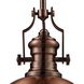 Chadwick Pendant Ceiling Light in Antique Copper