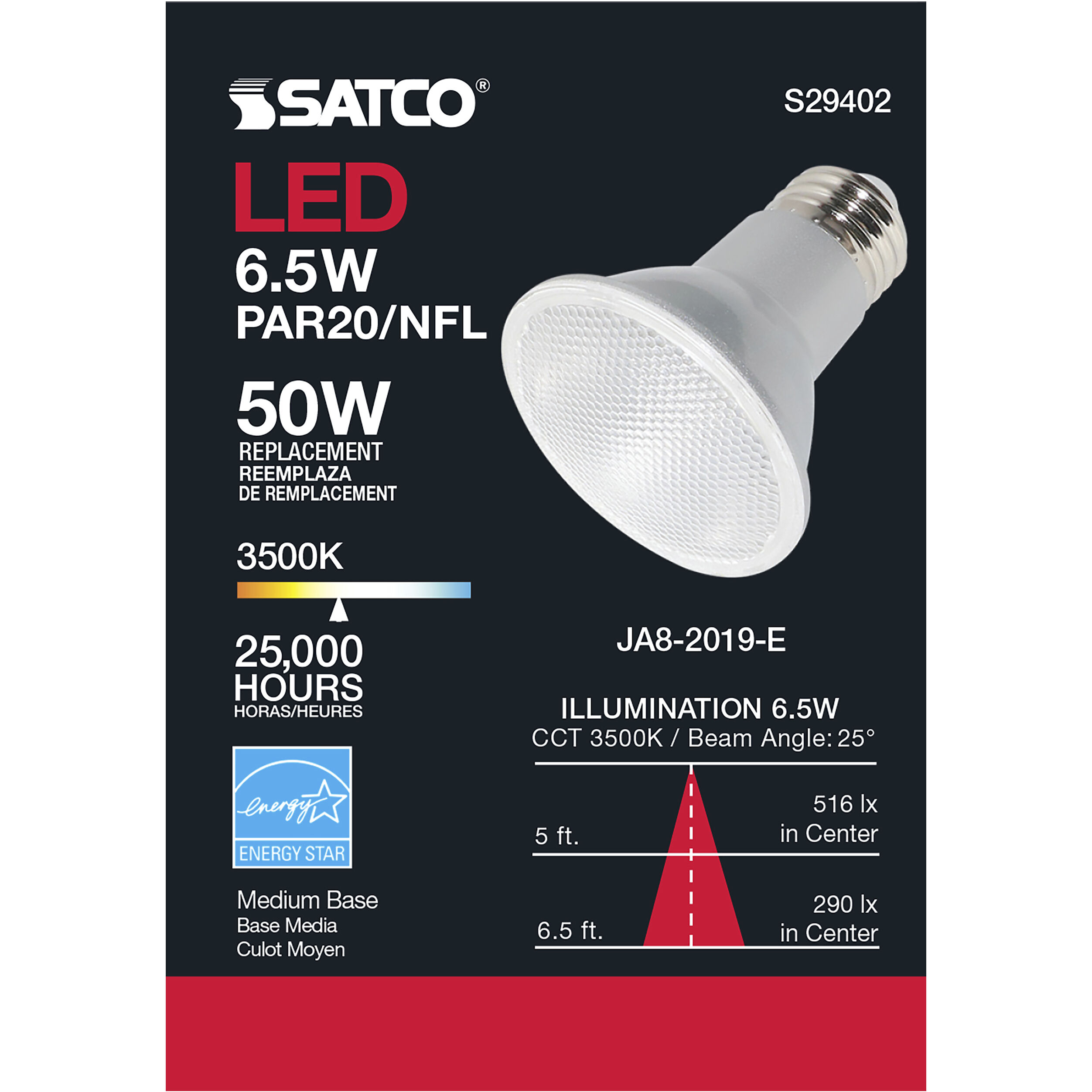 Lumos LED PAR20 Medium 6.50 watt 120 3500K LED Bulb
