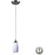 Milan 1 Light 3 inch Satin Nickel Mini Pendant Ceiling Light in Simply White Glass