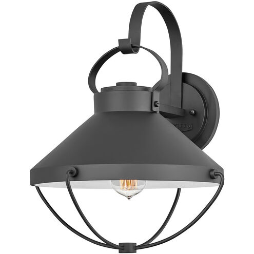 Crew LED 17 inch Black Outdoor Wall Mount Lantern