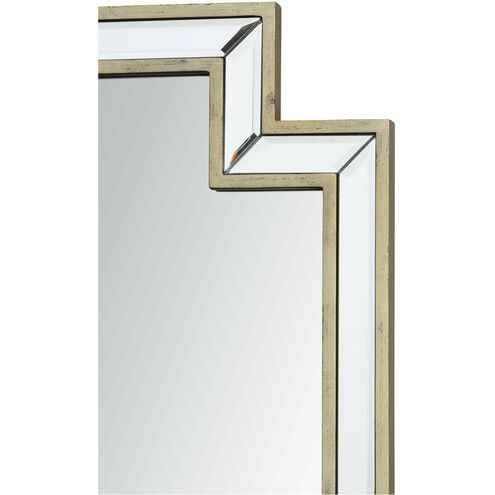 Raton 40 X 24 inch Antique Champagne Silver Wall Mirror, Medium Rectangular