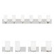 West Lake 6 Light 47 inch Brushed Nickel Vanity Sconce Wall Light