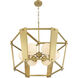 Shimmer 6 Light 30.75 inch Legacy Brass Pendant Ceiling Light