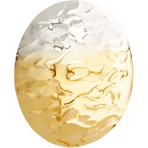 Ripple Silver and Gold Wall Decor, Large
