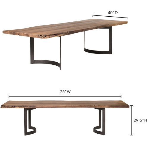 Bent 78 X 40 inch Natural Dining Table, Extra Small