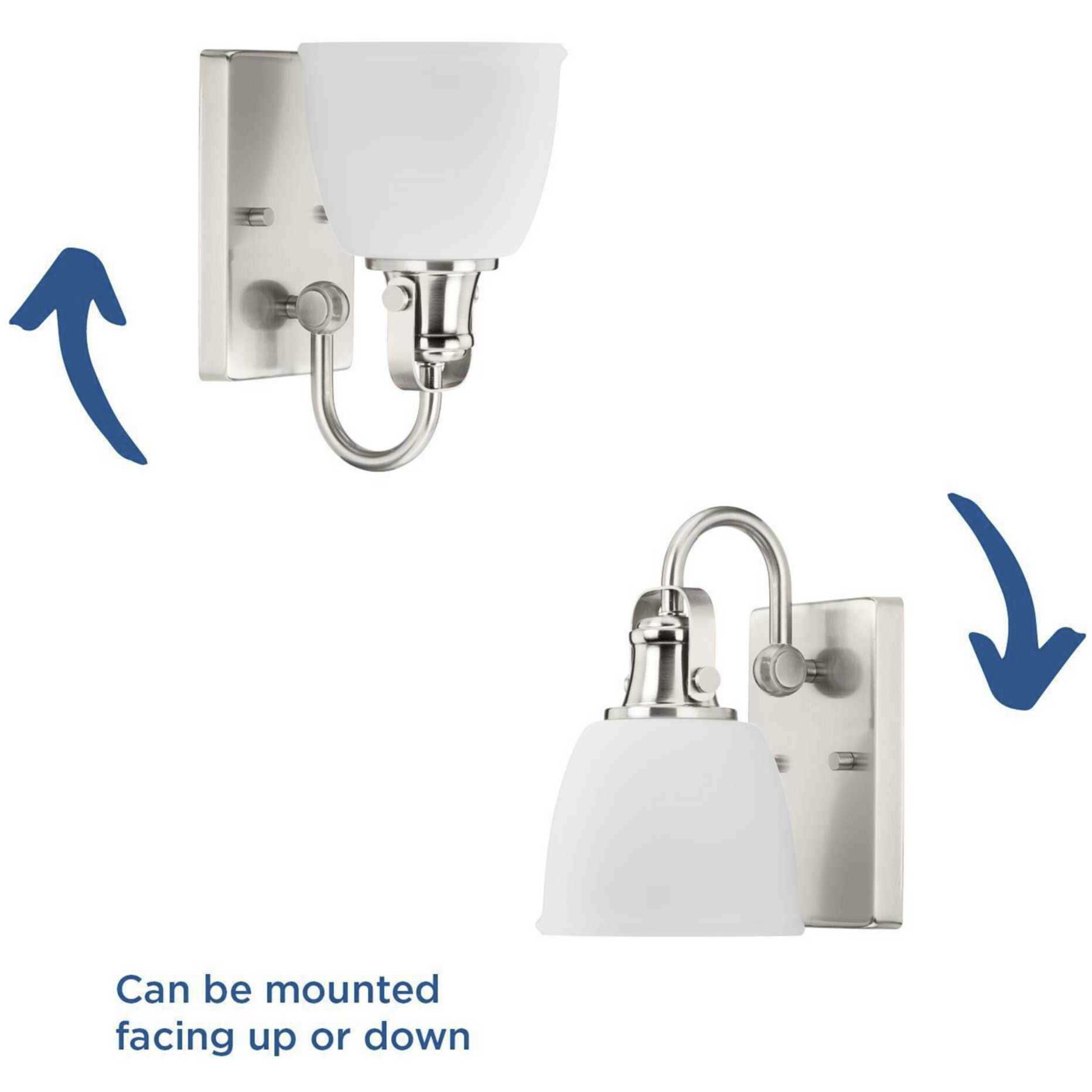 Preston 1 Light 7.5 inch Brushed Nickel Bath Light Wall Light